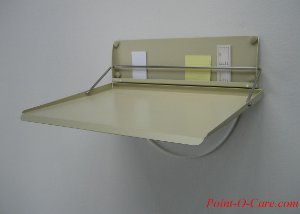 Slim Wall Desk Open